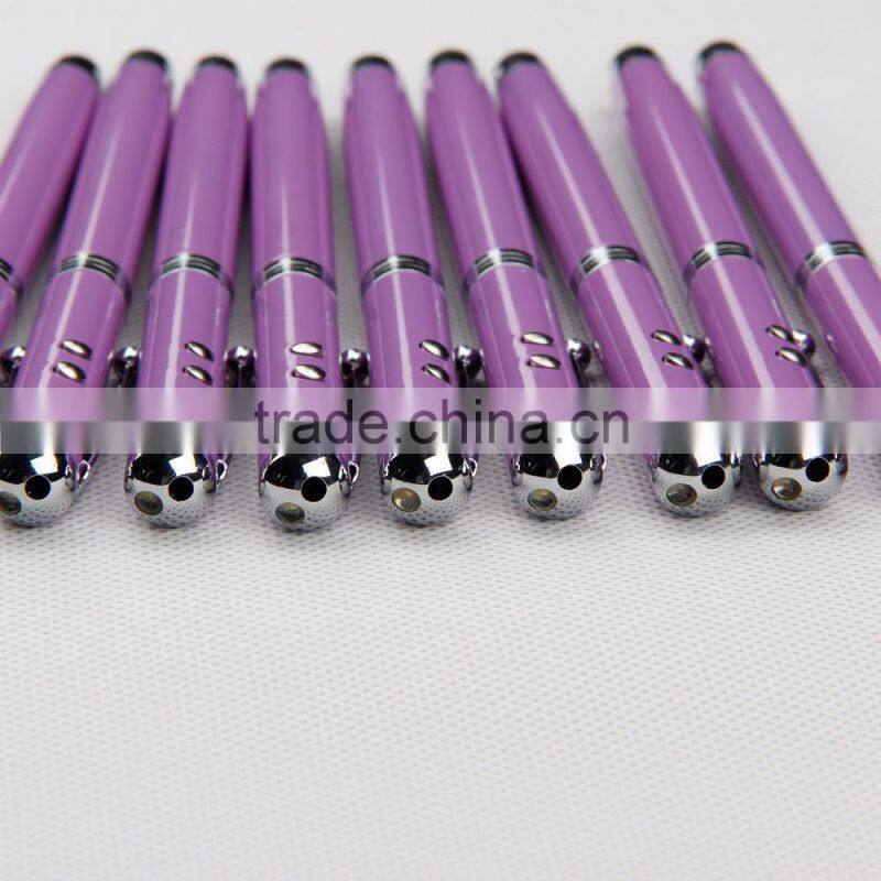 Logo printed twist crystal stylus pen as giveaway