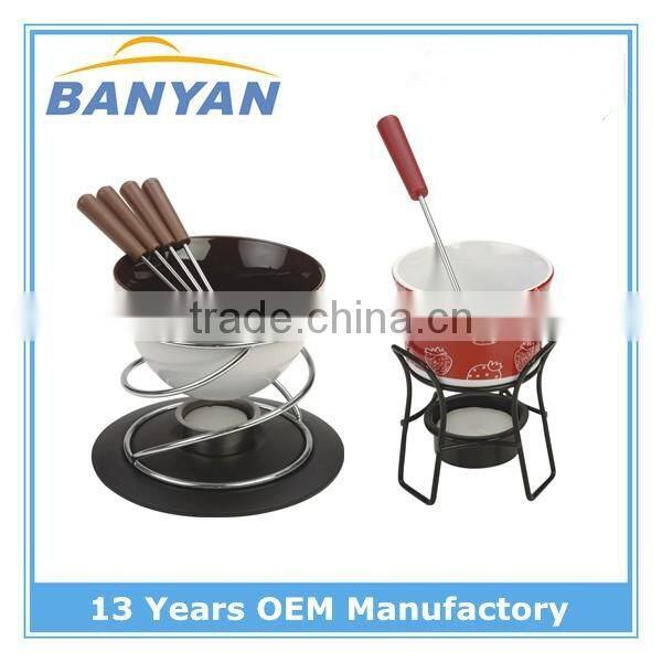 hot stone and fondue set