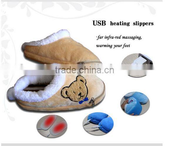 Newest Fashion Heated Slippers USB Warmer Shoes Electric USB Warm Slippers For Wholesale