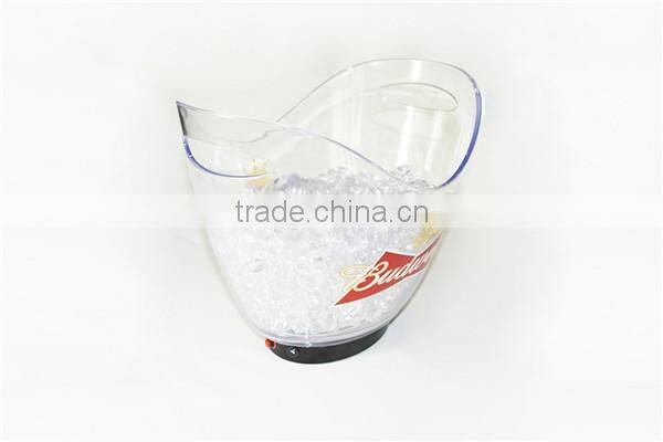 Clear Plastic Ice Bucket For Wine cooler