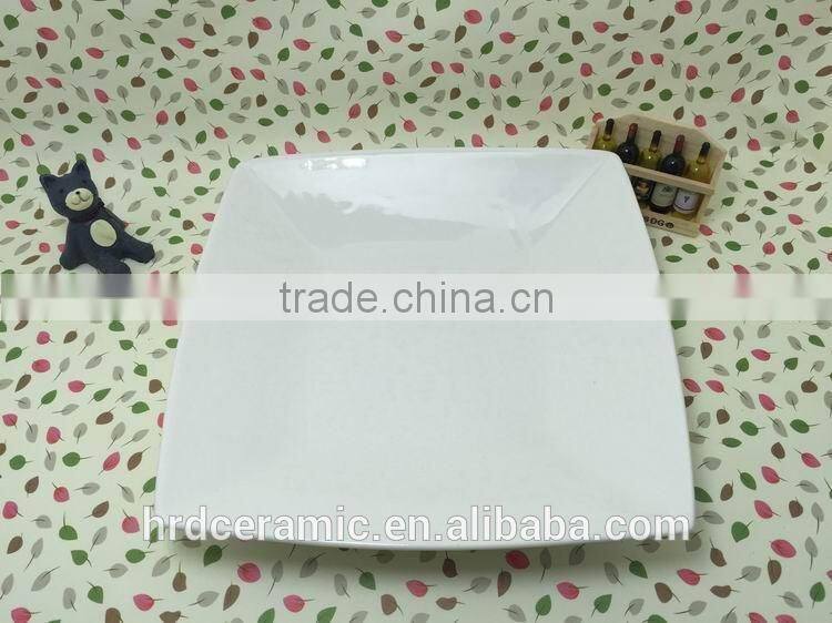 Stocked porcelain plate with custom desgin,wholesale plates serving dishes for daily used