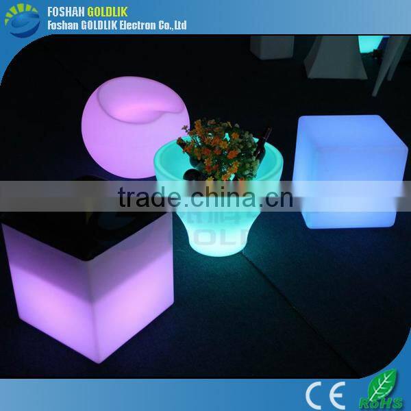 For party make led light cube with RGB led light change GKC-040RT