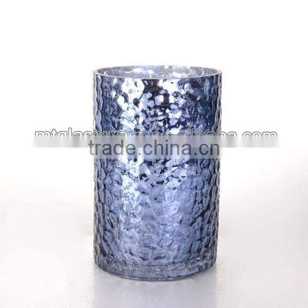 christmas decoration gold color glass hurricanes