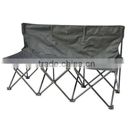 Steel tube folding 3 seats beach chiar/camping chair