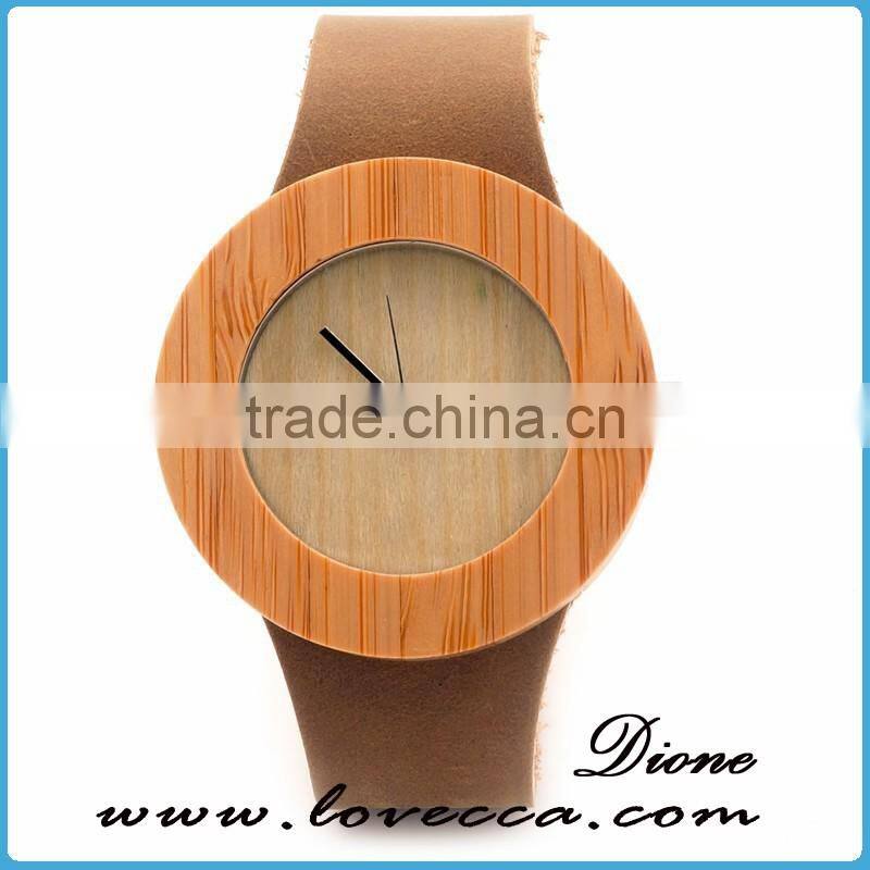 Handmade personized wooden watch ,engraved bamboo wooden watch for men