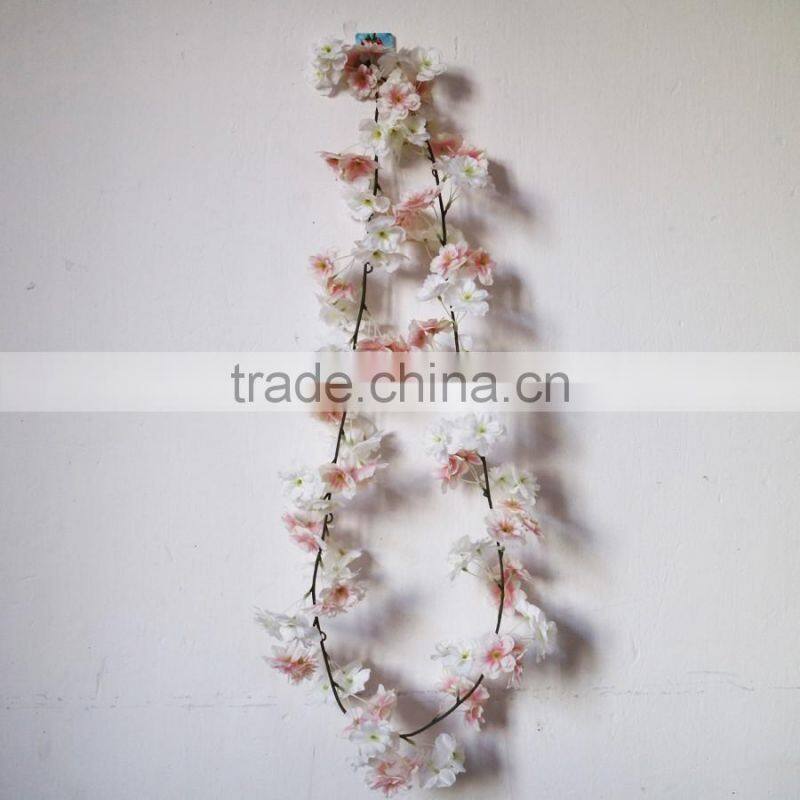 Silk cherry blossom flower garland decorative cherry garland