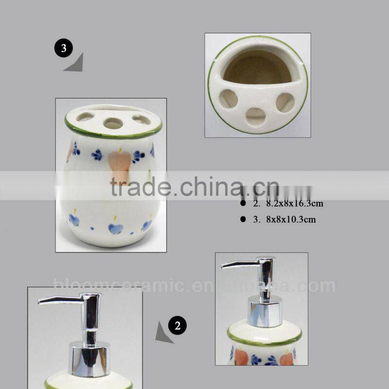 3pcs ceramic bathroom accessory set