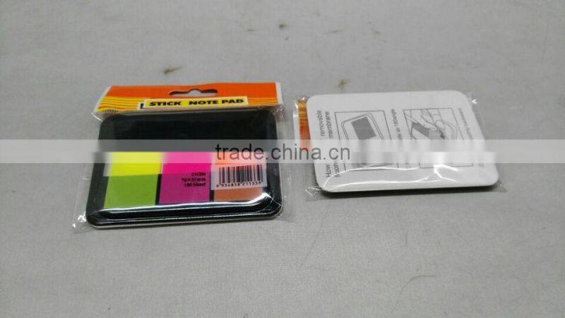 100 sheet 4 color assort plastic PET sticky note