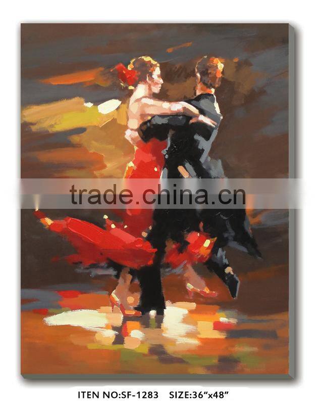 Wholesale Romantic Lovers Oil Painting