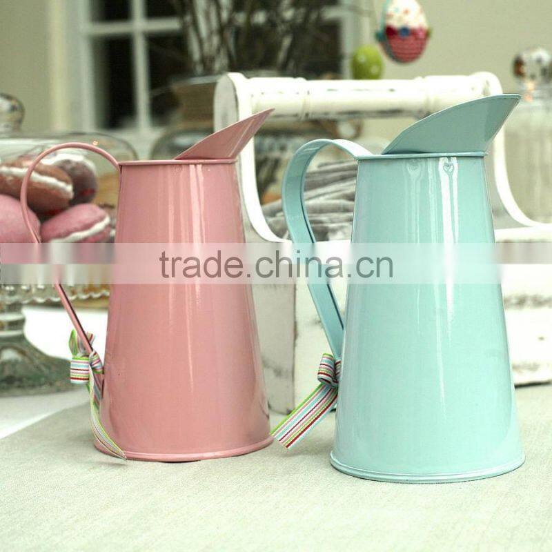 Mothers Day Gifts Small Watering Can Jug Pot Handcrafted In Metal, Outdoor Garden Accessories