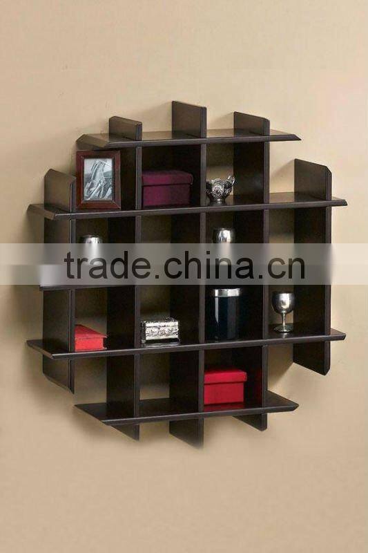 pretty decorative household wooden wall shelf