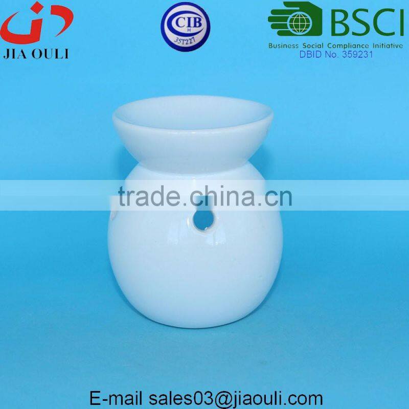 7.8cm Cheap small glazed Ceramic Essential oil burner different colors