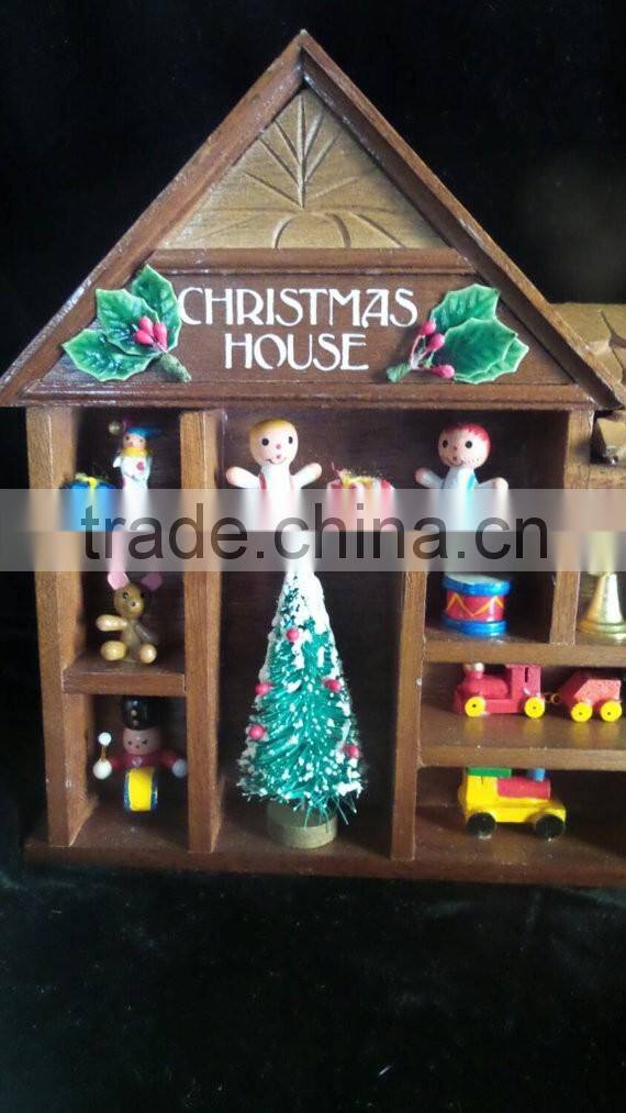 Wall Mountable Christmas House Scenery