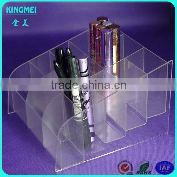 2016 cheaper floor standing acrylic jewelry display box with lock