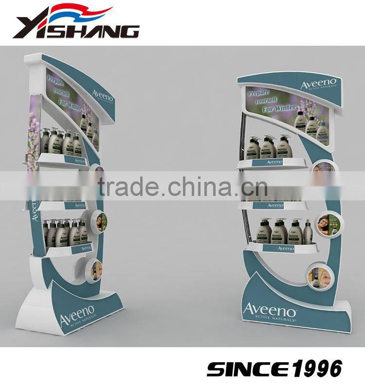 Cardboard supermarket rack soap display stands