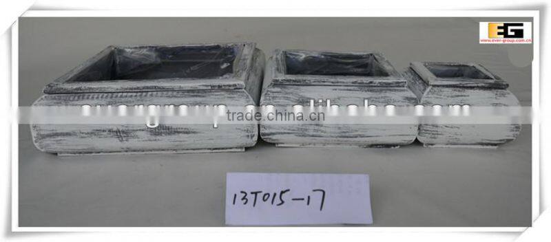 GARDEN WOODEN PLANTER POTS