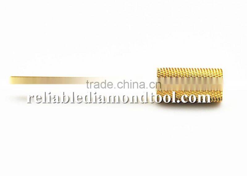 Type Fine Total Length 40MM Shank Diameter Barrel Ball Golden Carbide Burr for Nail HUAXING JIANGYIN