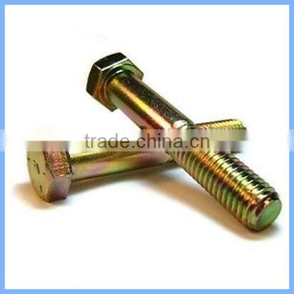 Zinc Material Hex Head Bolt With Free Sample