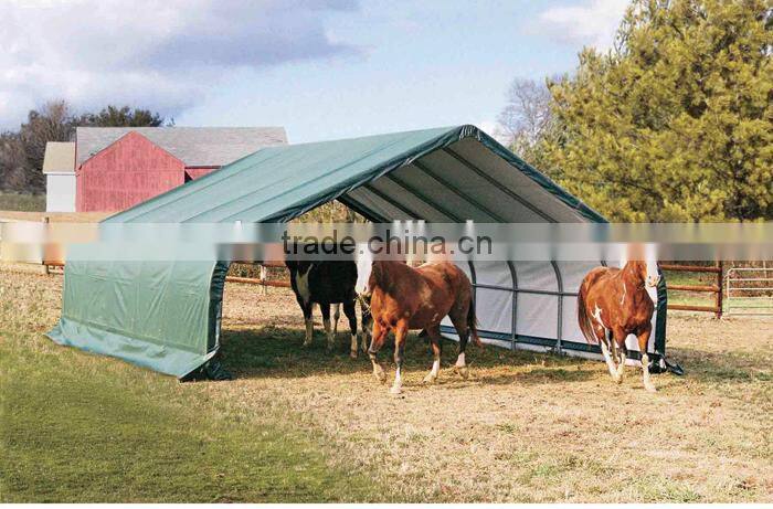 Equine Canopy shelter , livestock shelter .Cattle Hutch , goat shelter,horse run-in