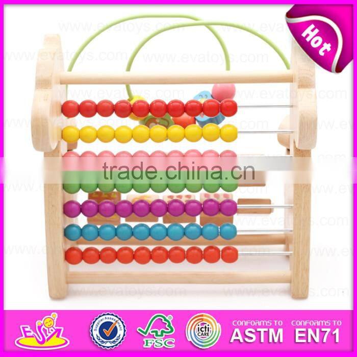2016 brand new wooden beads toy, lovely wooden beads toy, preschool wooden beads toy W11B086