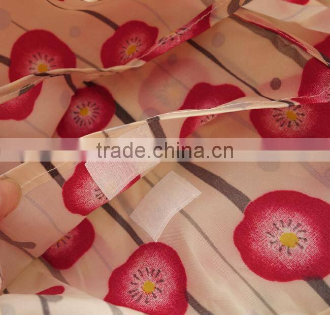 Promotion folding printing lady hand bags and shopping bags