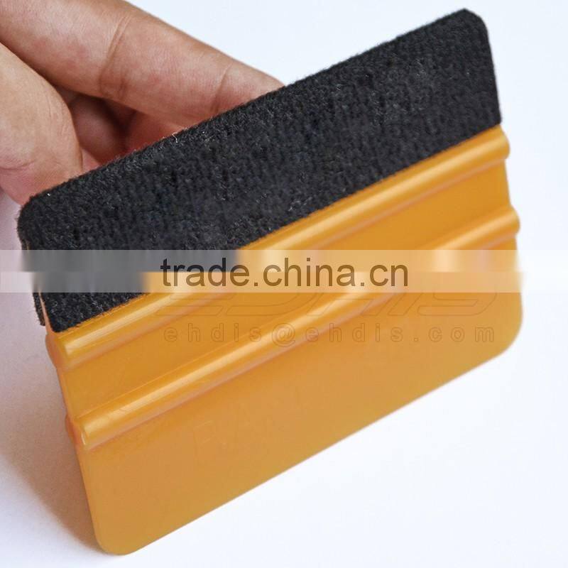 A02G PA-1 3M gold squeegee with Fabric edge sqaure card squeegee