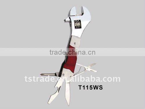 2011 Stainless steel multi wrench/multi tools,multi function tools pocket tool T115WS