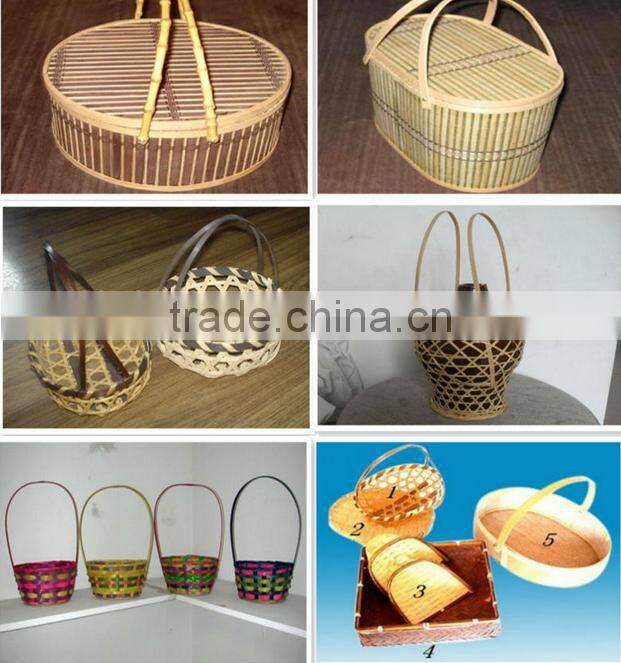 Lightweight high quality oval bamboo basket with heart shape