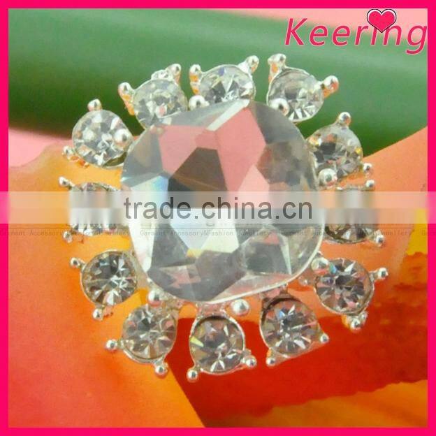cheap pearl and rhinestone button for clothing WBK-1345