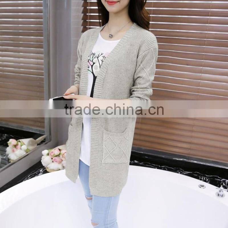 2016 latest sweater designs knitted sweater ladies cardigan