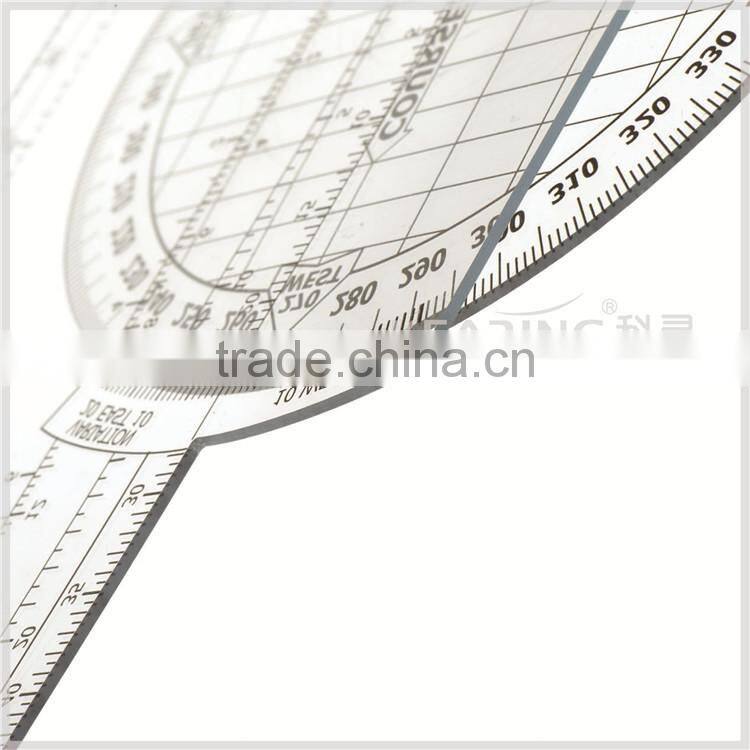 kearing Flexible Plastic Ultimate Rotating Azimuth Plotter for Pilot Flight #KCNP-1