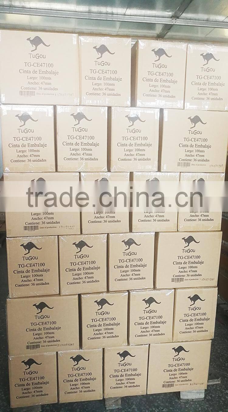 clear Acrylic Adhesive packing bopp tape/best selling cheap carton sealing bopp tape