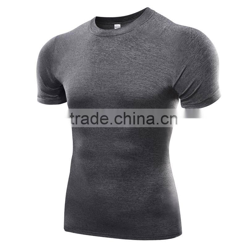 Top new pattern short sleeve gym fitness sport t shirt men