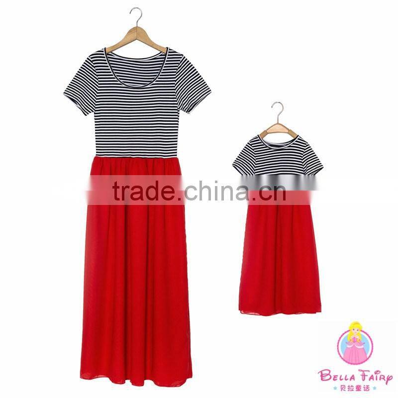 Wholesale mother and daughter matching dresses mommy and me clothing