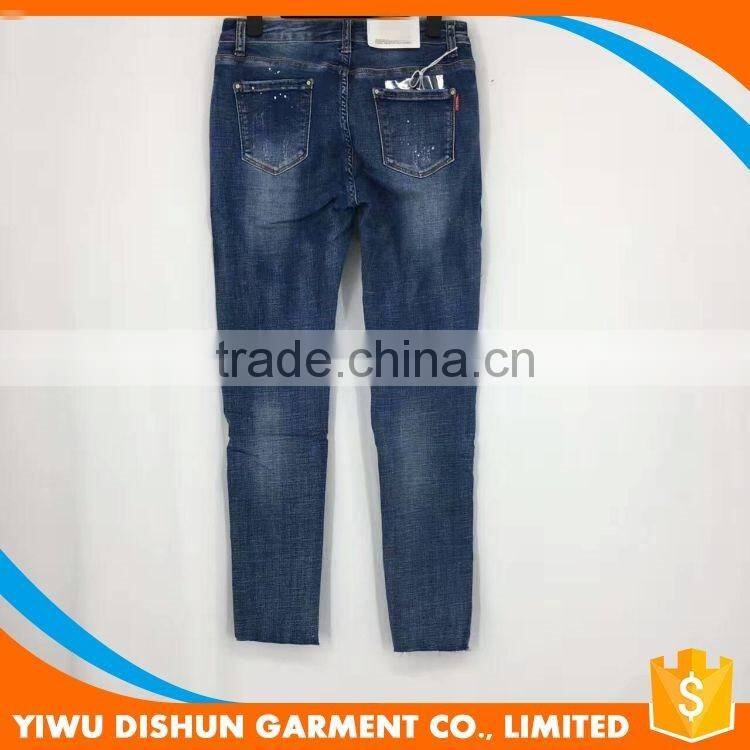 Women wholesale sexy ripped model jeans pants