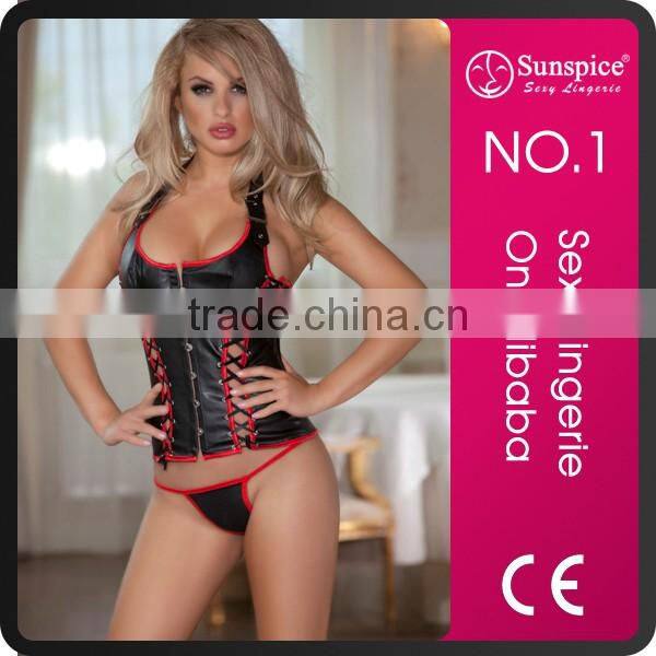 China wholesale Sunspice hot sale corset back lacing up mature women sexy lingerie corset