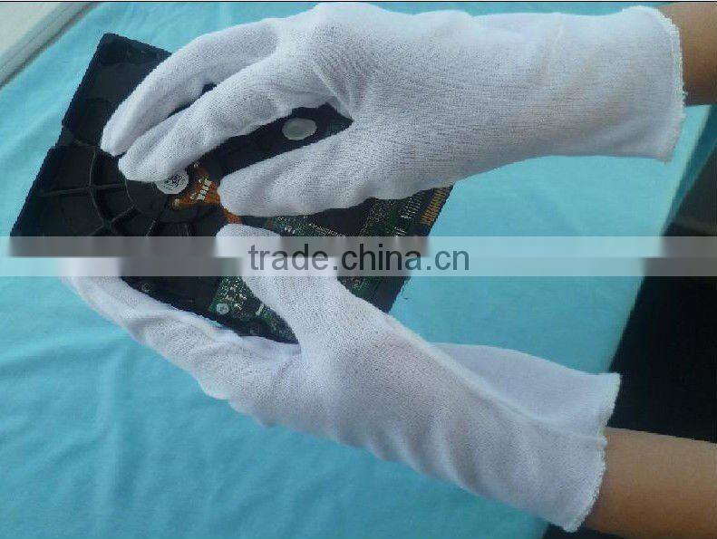 Cleanroom ESD 100% Cotton Work Gloves/antistatic gloves