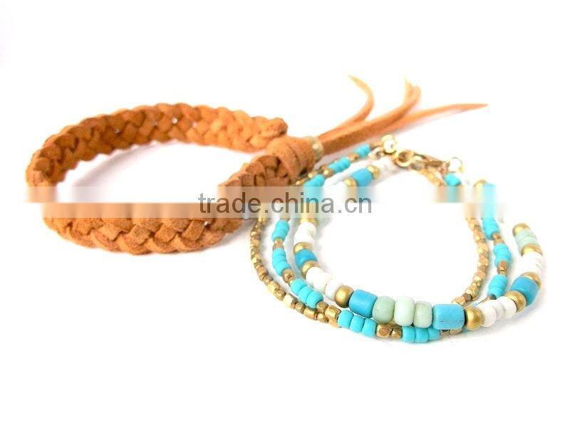 suede leather wrap Bracelet, handwoven leather Bracelet, Bohemian bracelet, braided Friendship bracelet