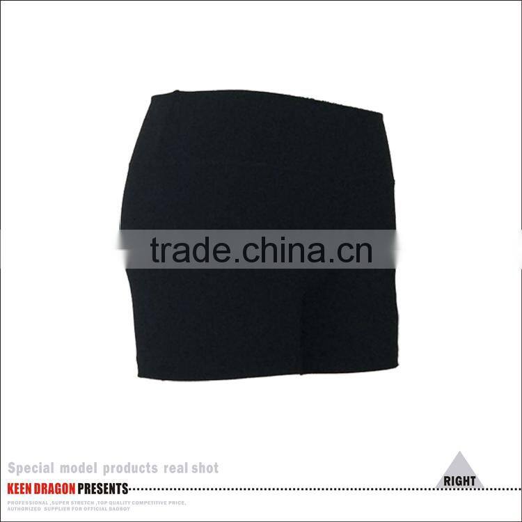 Yoga wear print your own logo high quality black womens fitness shorts