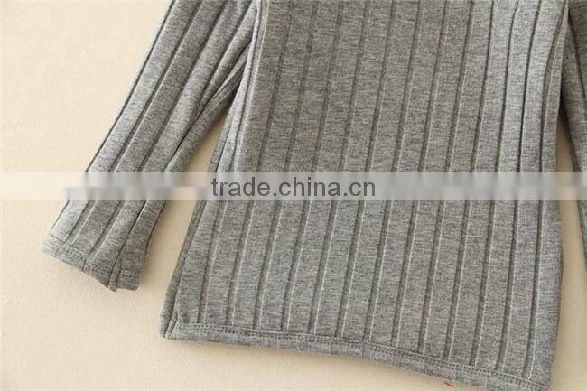 Warm children clothes winter 2015 clong sleeve kids undershirt wholesale children clothes for boy and girl