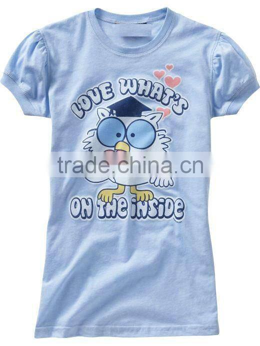 INFANT & TODDLER PRINTED T SHIRT WITH LAPPED SHOULDERS