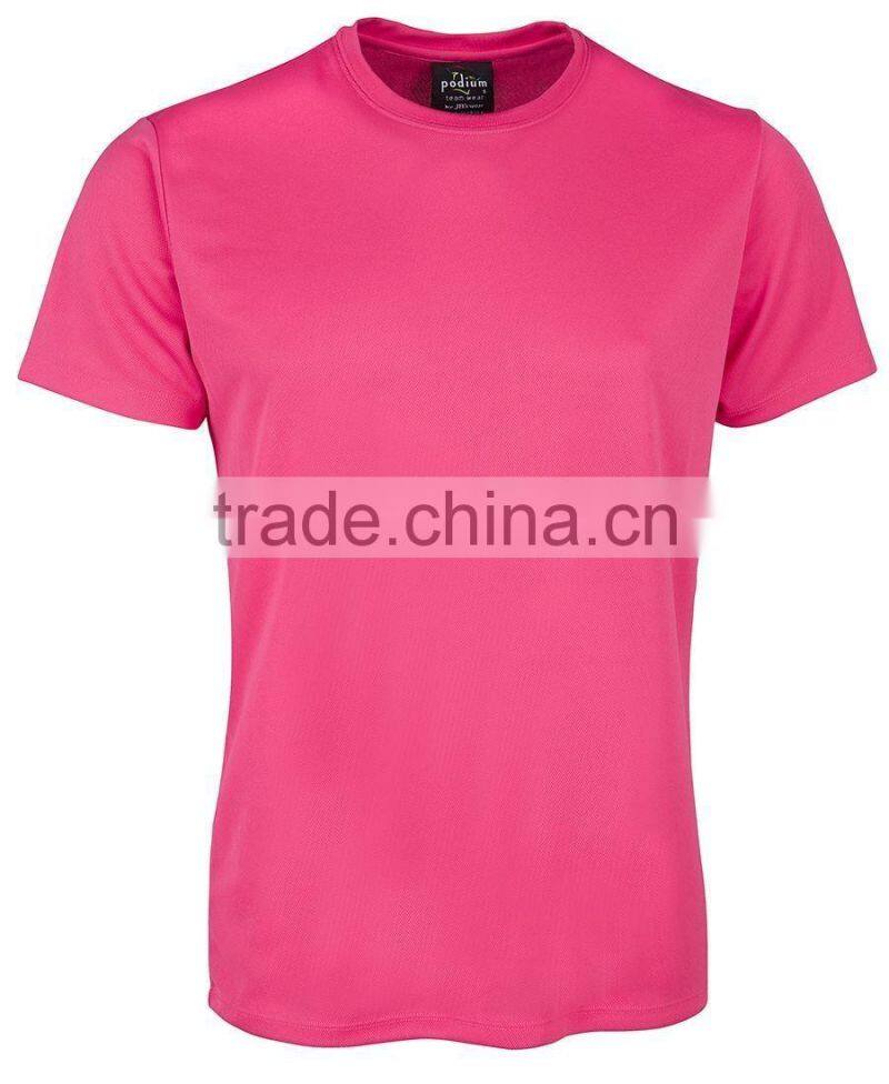 Podium Men's Poly T-shirt Quick Dry Dri Fit Plus Sizes Athletic Sportwear GYM T Shirt For Running Shirt