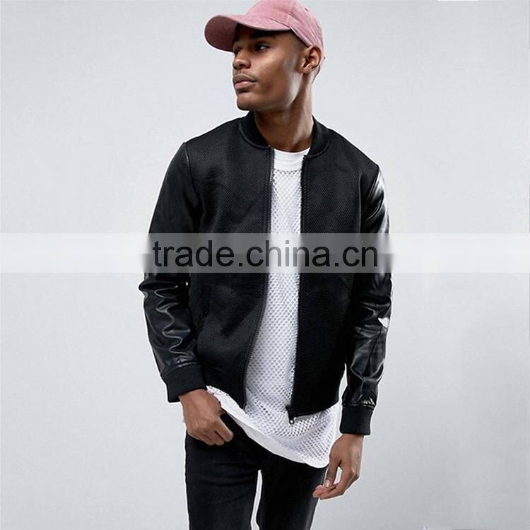 2017 trend Spring jacket young men stand up Korean handsome Slim new casual men PU jacket