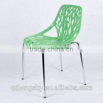 LS-4009 Wholesale Modern Cheap Colorful Stacking plastic Dining Chair For Dining Room Furniture