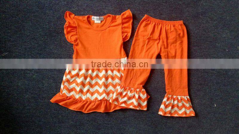 Boutique children halloween clothes pearl tunic and stripe litter kids halloween outfits