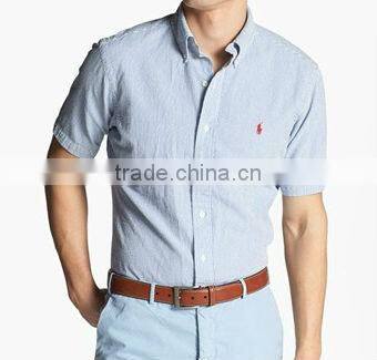 men plain dyed cotton slim fit casual shirt