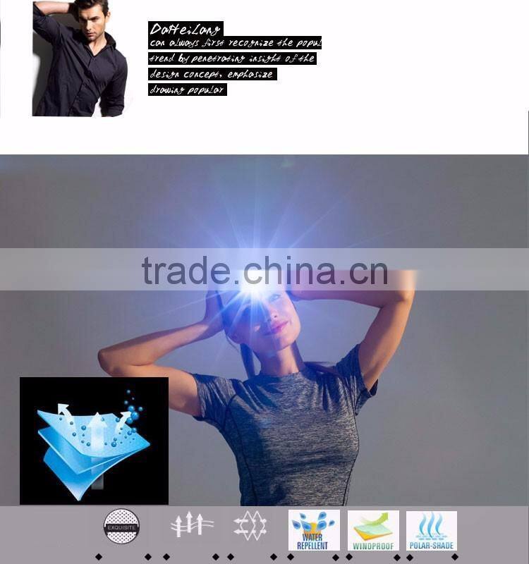 Custom blue baseball built-in led light fashion hat cycling cap