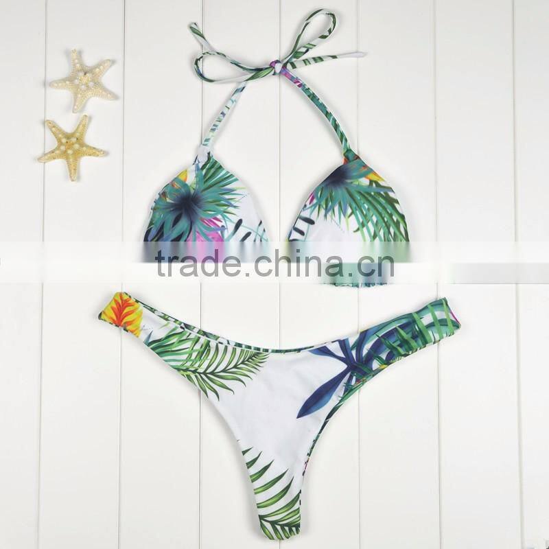 Polyester Bikini different size for choice & padded blue girls swimwear 59377