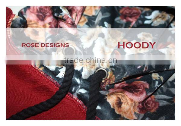 OEM service gilr's winter design CVC french terry velvet printing girls hoodie with hood for