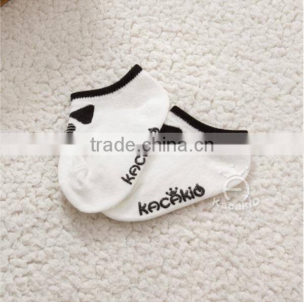 cute animal baby cotton socks, silicone print baby socks